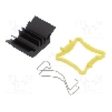 Radiator extrudat, aluminiu, 17mm x 17mm, negru, Advanced Thermal Solutions - ATS-51170D-C1-R0