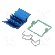 Radiator extrudat, aluminiu, 19mm x 19mm, albastru, Advanced Thermal Solutions - ATS-X50190B-C1-R0