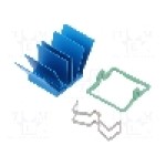 Radiator extrudat, aluminiu, 19mm x 19mm, albastra, Advanced Thermal Solutions - ATS-X50190P-C1-R0