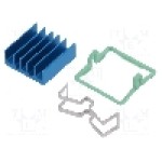 Radiator extrudat, aluminiu, 19mm x 19mm, albastra, Advanced Thermal Solutions - ATS-X53190B-C1-R0