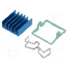 Radiator extrudat, aluminiu, 19mm x 19mm, albastra, Advanced Thermal Solutions - ATS-X53190B-C1-R0