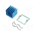 Radiator extrudat, aluminiu, 19mm x 19mm, albastra, Advanced Thermal Solutions - ATS-X53190P-C1-R0