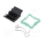 Radiator extrudat, aluminiu, 19mm x 19mm, negru, Advanced Thermal Solutions - ATS-51190D-C1-R0