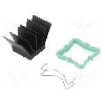 Radiator extrudat, aluminiu, 19mm x 19mm, negru, Advanced Thermal Solutions - ATS-51190R-C1-R0