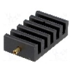 Radiator extrudat, aluminiu, 20mm x 10mm, neagra, FISCHER ELEKTRONIK - SK 400 20 1 X M3 L