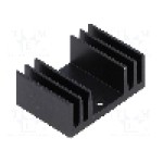 Radiator extrudat, aluminiu, 20mm x 29mm, neagra, FISCHER ELEKTRONIK - SK 09 20 SA TO 220