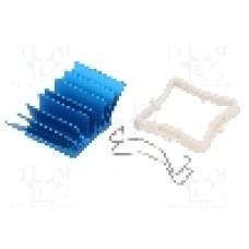 Radiator extrudat, aluminiu, 21mm x 21mm, albastru, Advanced Thermal Solutions - ATS-50210G-C1-R0