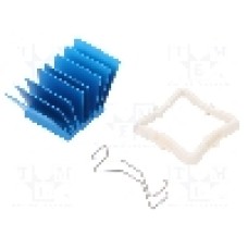 Radiator extrudat, aluminiu, 21mm x 21mm, albastru, Advanced Thermal Solutions - ATS-50210P-C1-R0