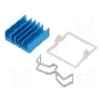 Radiator extrudat, aluminiu, 21mm x 21mm, albastra, Advanced Thermal Solutions - ATS-X53210B-C1-R0