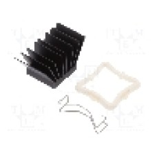Radiator extrudat, aluminiu, 21mm x 21mm, negru, Advanced Thermal Solutions - ATS-51210R-C1-R0