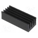 Radiator extrudat, aluminiu, 21mm x 8mm, neagra, FISCHER ELEKTRONIK - ICKSMDF21SA