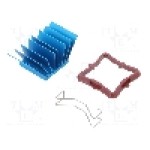 Radiator extrudat, aluminiu, 23mm x 23mm, albastru, Advanced Thermal Solutions - ATS-50230P-C1-R0