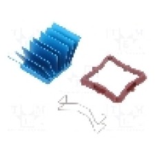 Radiator extrudat, aluminiu, 23mm x 23mm, albastru, Advanced Thermal Solutions - ATS-50230P-C1-R0