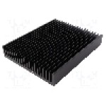 Radiator extrudat, aluminiu, 250mm x 200mm, neagra, FISCHER ELEKTRONIK - SK 47 250 SA