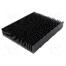 Radiator extrudat, aluminiu, 250mm x 200mm, neagra, FISCHER ELEKTRONIK - SK 47 250 SA