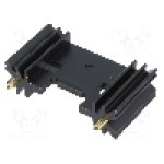 Radiator extrudat, aluminiu, 25.4mm x 45mm, neagra, FISCHER ELEKTRONIK - SK409/25,4/STC