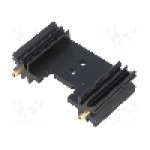 Radiator extrudat, aluminiu, 25.4mm x 45mm, neagra, FISCHER ELEKTRONIK - SK409/25,4/STS