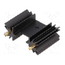 Radiator extrudat, aluminiu, 25.4mm x neagra, FISCHER ELEKTRONIK - SK104-25STC