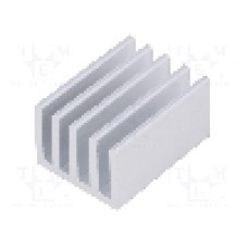 Radiator extrudat, aluminiu, 25mm x 19mm, naturala, FISCHER ELEKTRONIK - SK 632 25 AL