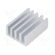 Radiator extrudat, aluminiu, 25mm x 19mm, naturala, FISCHER ELEKTRONIK - SK 633 25 AL