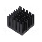 Radiator extrudat, aluminiu, 25mm x 25mm, negru, Advanced Thermal Solutions - ATS-55250R-C1-R0