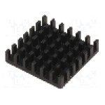 Radiator extrudat, aluminiu, 25mm x 25mm, neagra, FISCHER ELEKTRONIK - ICK BGA 25 X 25 X 6