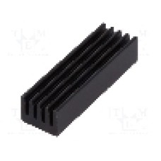 Radiator extrudat, aluminiu, 26mm x 8mm, neagra, FISCHER ELEKTRONIK - ICKSMDN26SA