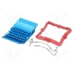 Radiator extrudat, aluminiu, 27mm x 27mm, albastru, Advanced Thermal Solutions - ATS-50270B-C1-R0