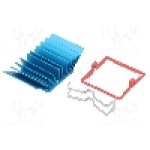 Radiator extrudat, aluminiu, 27mm x 27mm, albastra, Advanced Thermal Solutions - ATS-X50270G-C1-R0