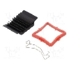 Radiator extrudat, aluminiu, 27mm x 27mm, neagra, Advanced Thermal Solutions - ATS-51270D-C1-R0