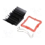 Radiator extrudat, aluminiu, 27mm x 27mm, neagra, Advanced Thermal Solutions - ATS-51270K-C1-R0