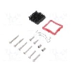 Radiator extrudat, aluminiu, 27mm x 27mm, negru, Advanced Thermal Solutions - ATS-61270D-C1-R0