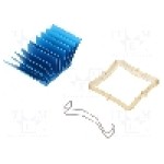 Radiator extrudat, aluminiu, 29mm x 29mm, albastru, Advanced Thermal Solutions - ATS-50290P-C1-R0