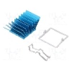 Radiator extrudat, aluminiu, 29mm x 29mm, albastra, Advanced Thermal Solutions - ATS-X50290P-C1-R0