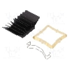 Radiator extrudat, aluminiu, 29mm x 29mm, neagra, Advanced Thermal Solutions - ATS-51290K-C1-R0