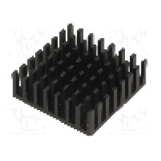 Radiator extrudat, aluminiu, 29mm x 29mm, neagra, FISCHER ELEKTRONIK - ICK BGA 29 X 29 X 10