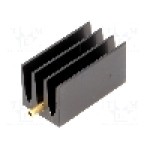 Radiator extrudat, aluminiu, 30mm x 16mm, neagra, FISCHER ELEKTRONIK - SK 437 30 STS