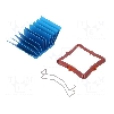 Radiator extrudat, aluminiu, 30mm x 30mm, albastru, Advanced Thermal Solutions - ATS-50300P-C1-R0