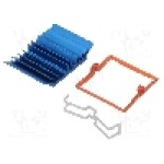 Radiator extrudat, aluminiu, 30mm x 30mm, albastra, Advanced Thermal Solutions - ATS-X50300B-C1-R0