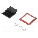 Radiator extrudat, aluminiu, 30mm x 30mm, neagra, Advanced Thermal Solutions - ATS-51300D-C1-R0