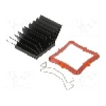 Radiator extrudat, aluminiu, 30mm x 30mm, neagra, Advanced Thermal Solutions - ATS-51300R-C1-R0