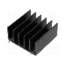 Radiator extrudat, aluminiu, 30mm x 30mm, neagra, STONECOLD - RAD-DY-GF/3