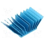 Radiator extrudat, aluminiu, 31mm x 31mm, albastru, Advanced Thermal Solutions - ATS-50310P-C1-R0