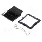 Radiator extrudat, aluminiu, 31mm x 31mm, neagra, Advanced Thermal Solutions - ATS-51310D-C1-R0