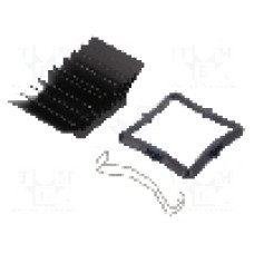 Radiator extrudat, aluminiu, 31mm x 31mm, neagra, Advanced Thermal Solutions - ATS-51310K-C1-R0