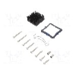 Radiator extrudat, aluminiu, 31mm x 31mm, negru, Advanced Thermal Solutions - ATS-61310K-C1-R0