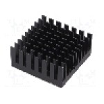 Radiator extrudat, aluminiu, 32.5mm x 32.5mm, negru, Advanced Thermal Solutions - ATS-55325K-C1-R0