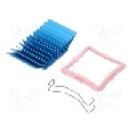 Radiator extrudat, aluminiu, 33mm x 33mm, albastru, Advanced Thermal Solutions - ATS-50330G-C1-R0