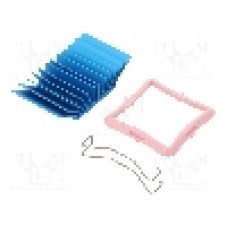 Radiator extrudat, aluminiu, 33mm x 33mm, albastru, Advanced Thermal Solutions - ATS-50330G-C1-R0