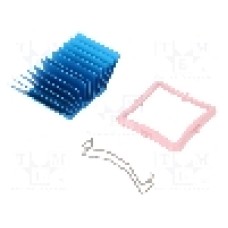 Radiator extrudat, aluminiu, 33mm x 33mm, albastru, Advanced Thermal Solutions - ATS-50330P-C1-R0